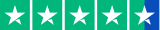 5 star Trustpilot rating